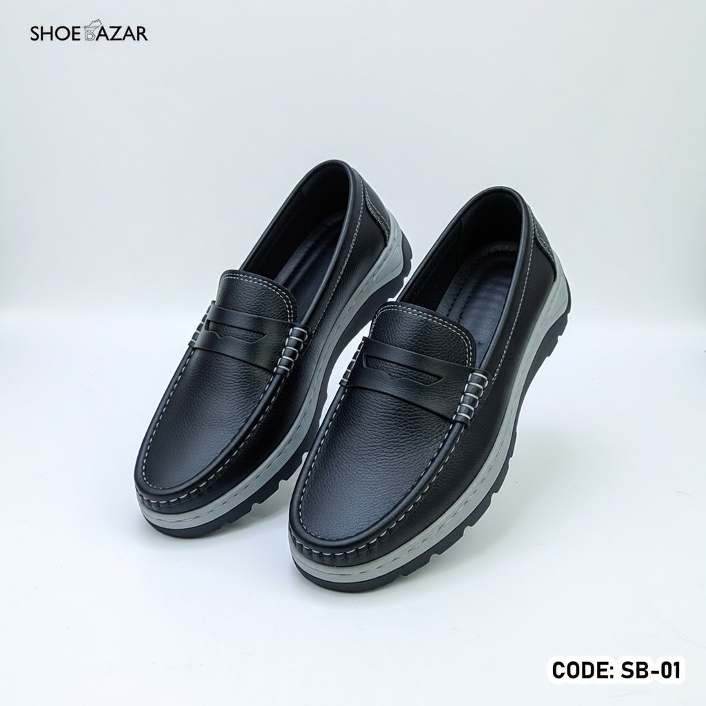 Genuine COW Leather Light Weight Casual Shoes -312