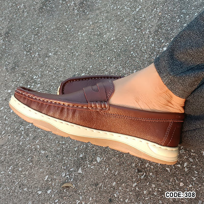 Genuine COW Leather Light Weight Casual Shoes -308