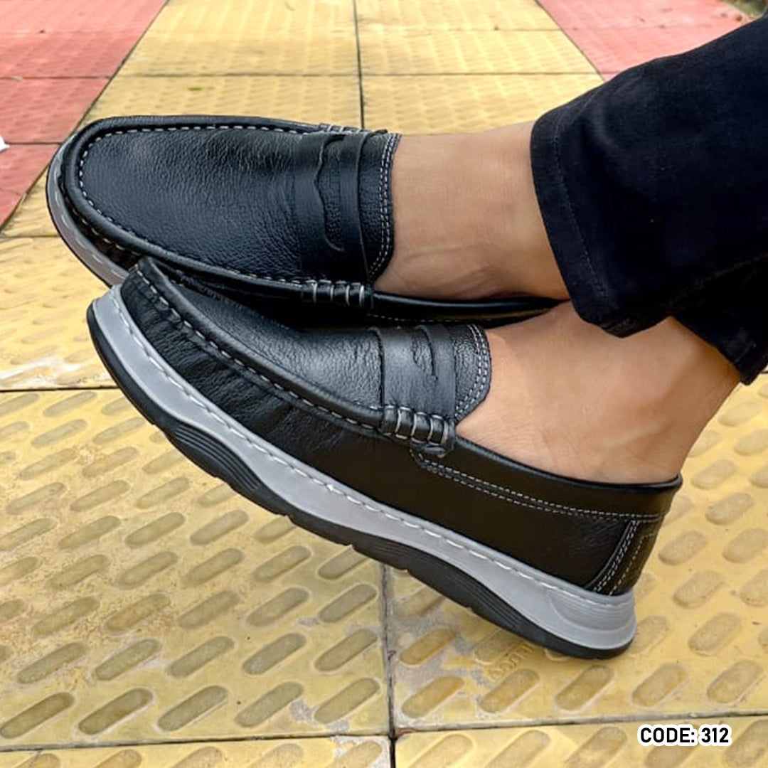 Genuine COW Leather Light Weight Casual Shoes -312