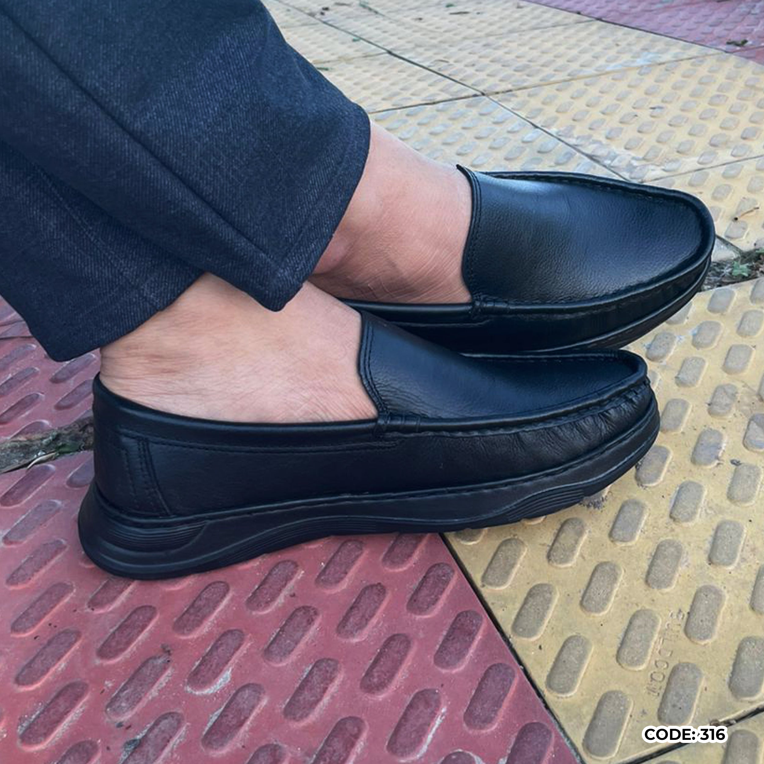 Genuine COW Leather Light Weight Casual Shoes