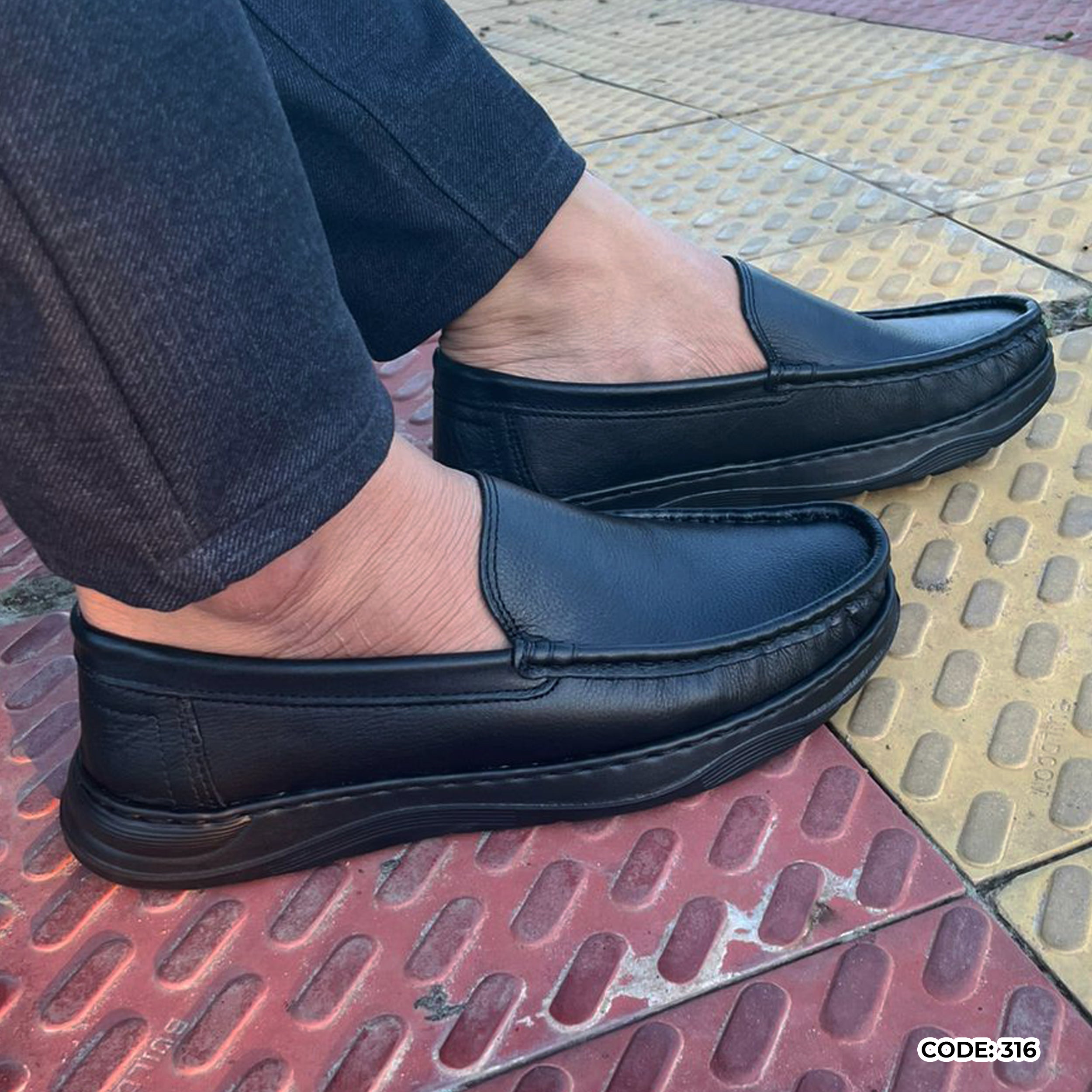 Genuine COW Leather Light Weight Casual Shoes