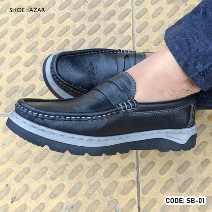 Genuine COW Leather Light Weight Casual Shoes - SB-01
