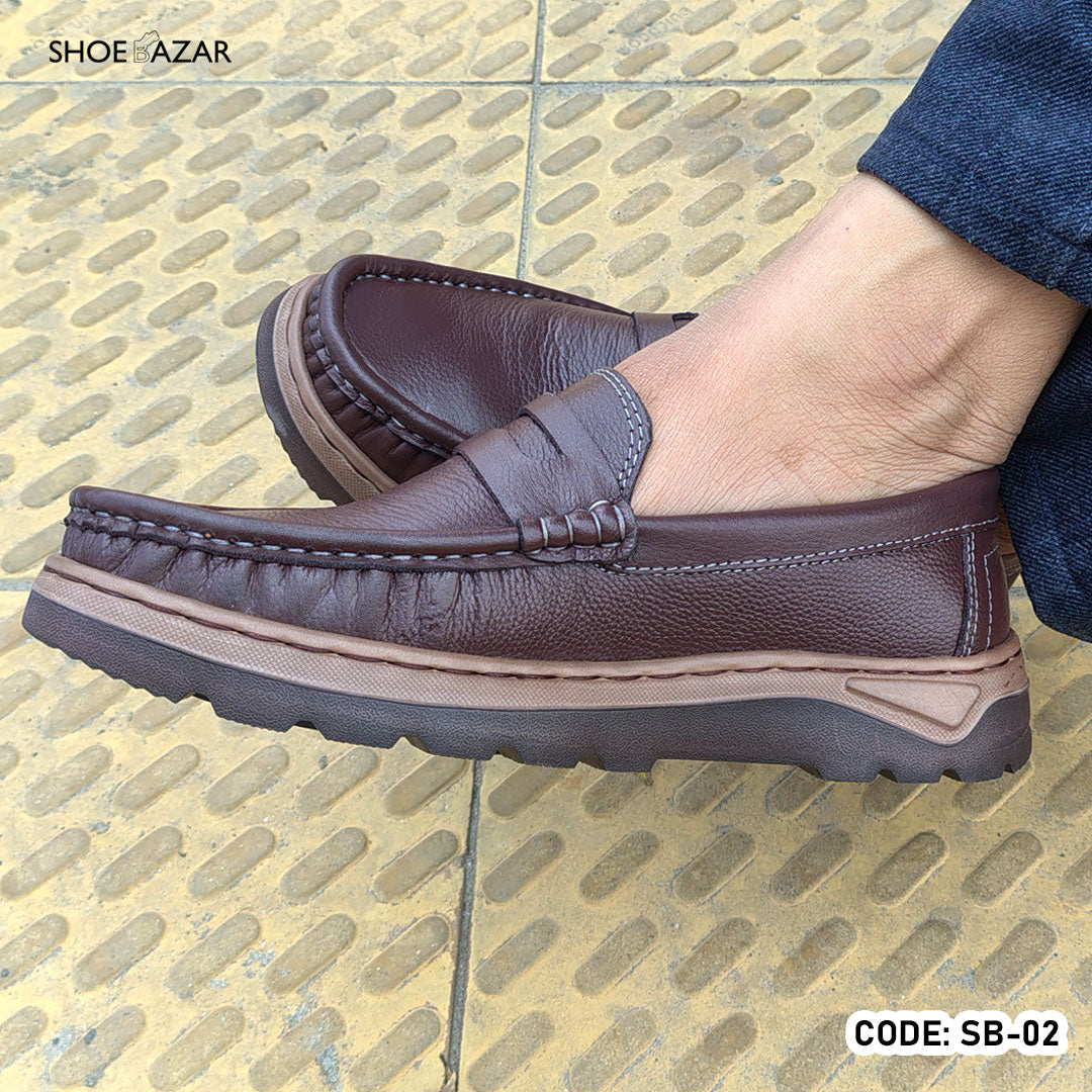 Genuine COW Leather Light Weight Casual Shoes -SB-02