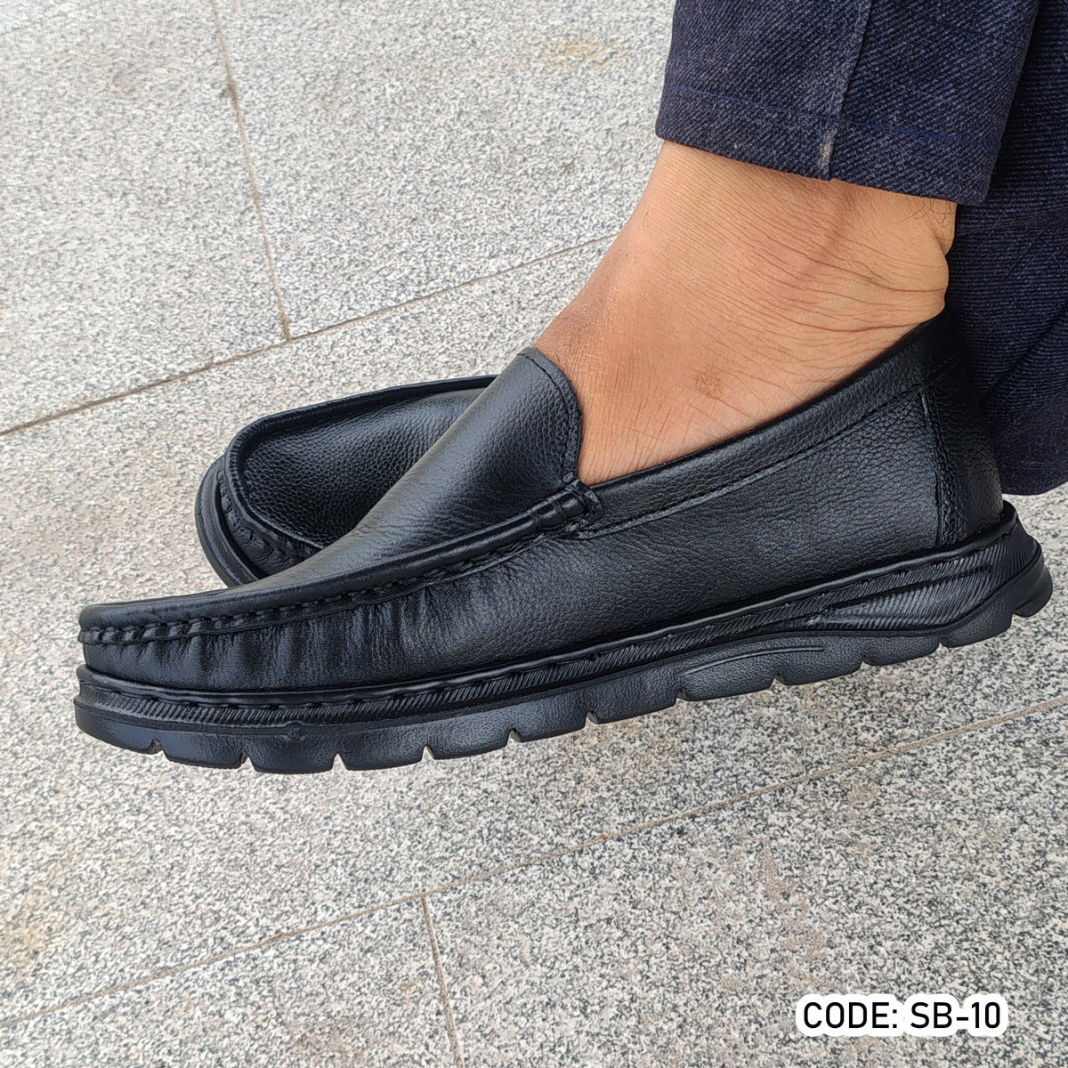Genuine COW Leather Light Weight Casual Shoes - SB-10