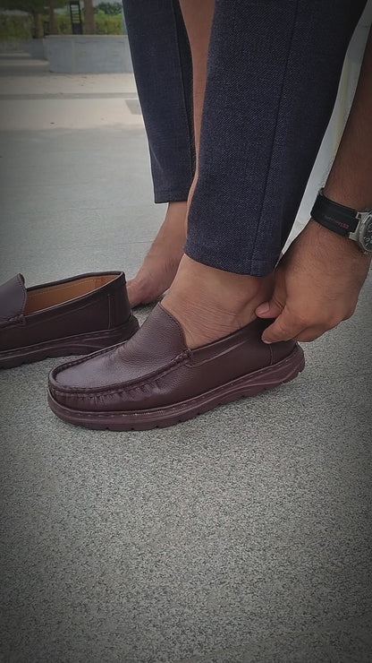 Genuine COW Leather Light Weight Casual Shoes -SB-11